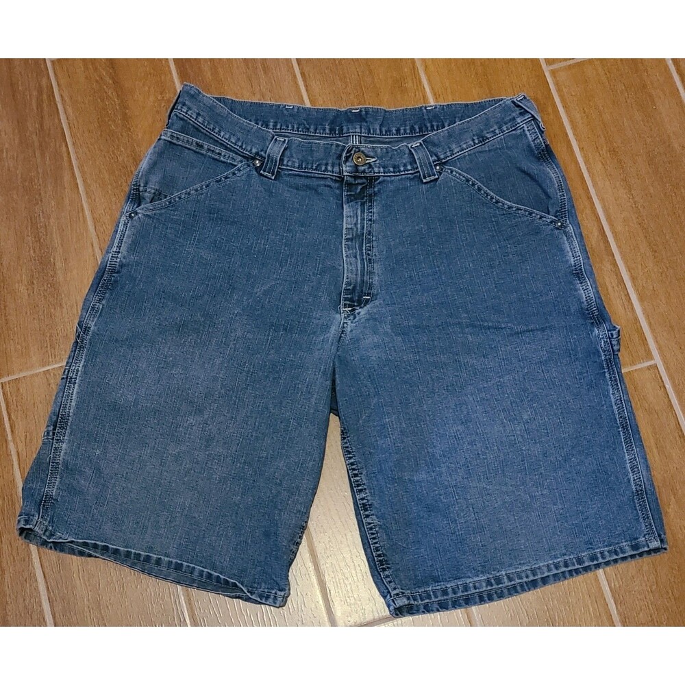 LEE Dungarees Carpenter Jean Shorts Men’s 36" Waist 11" Inseam Loose Fit Denim